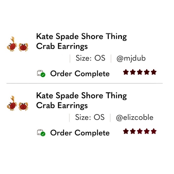KATE SPADE • Shore Thing Crab Earrings 🔍 Crab - Picture 11 of 11